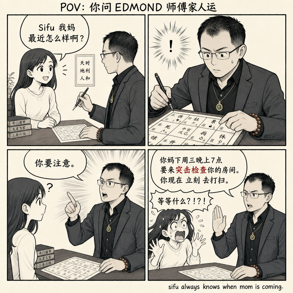 CN9 · 你妈下周三要来突击检查