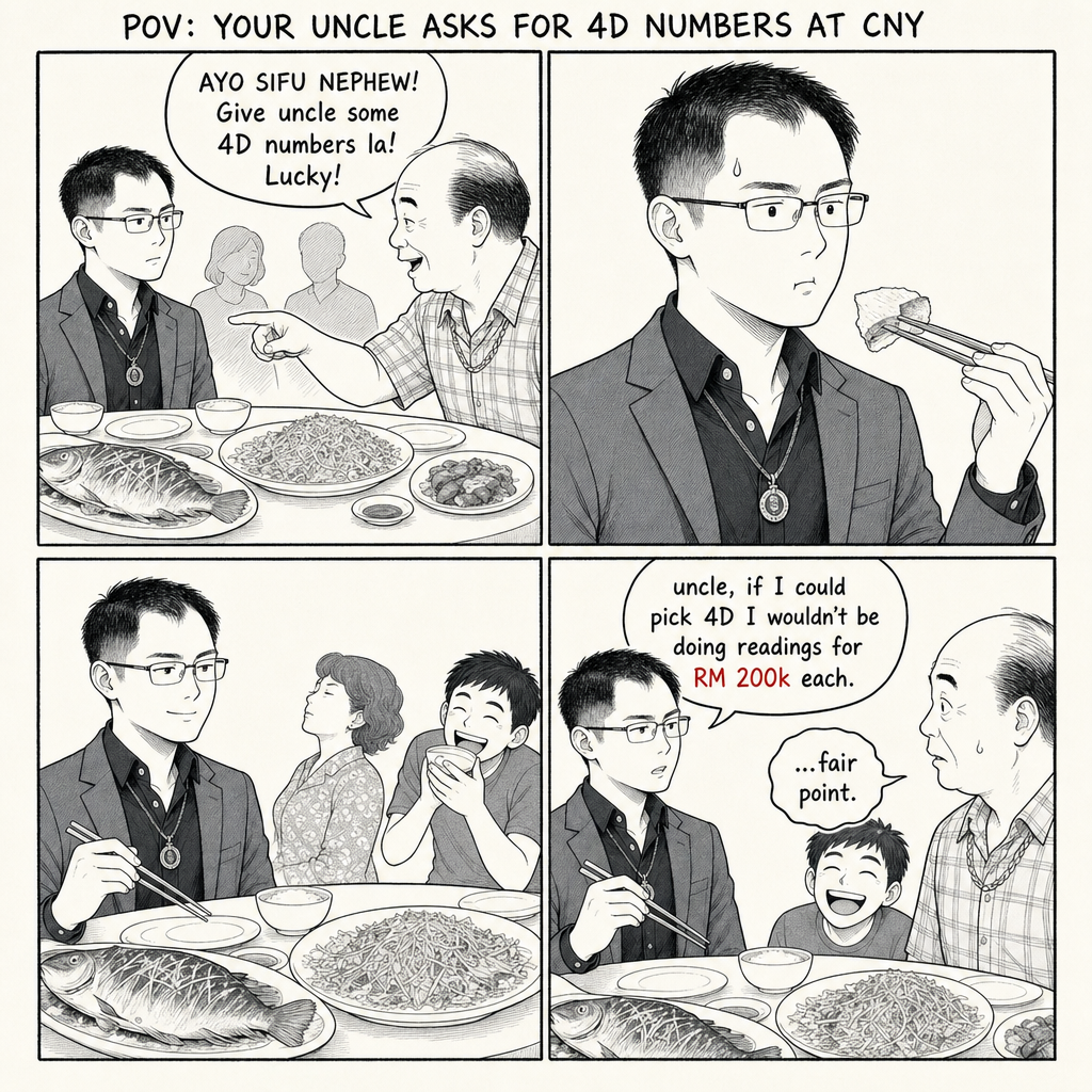 HU5 · Uncle Asks for 4D Numbers at CNY